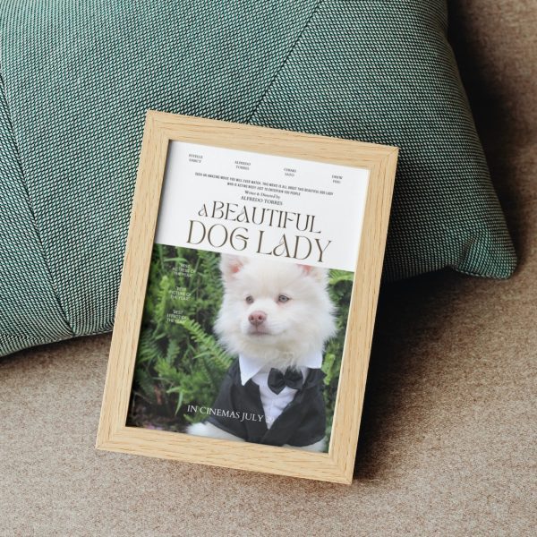 BEAUTIFUL DOG LADY Personalized Dog Movie Canvas