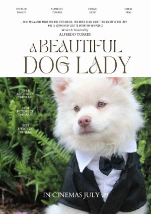 BEAUTIFUL DOG LADY Personalized Dog Movie Poster