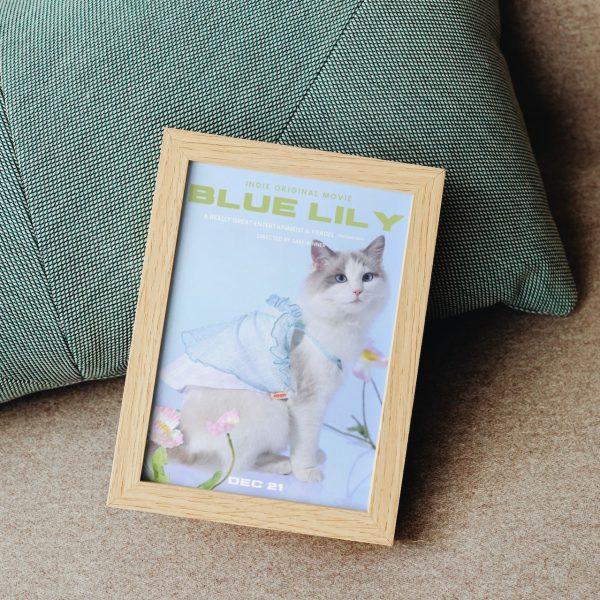 BLUE LILY Personalized Cat Movie Canvas