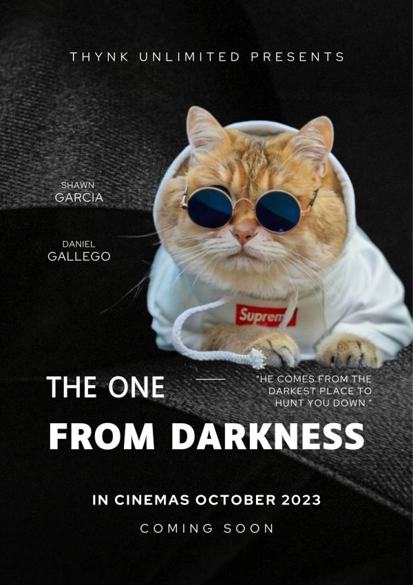 CAT DARKNESS: Personalized Cat Movie Poster