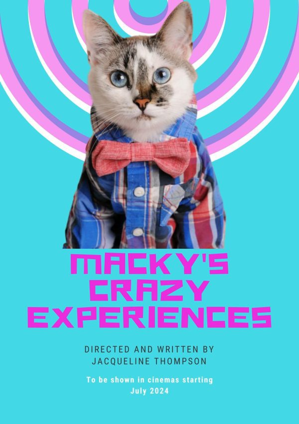 MACKY'S EXPERIENCE: Personalized Cat Movie Poster