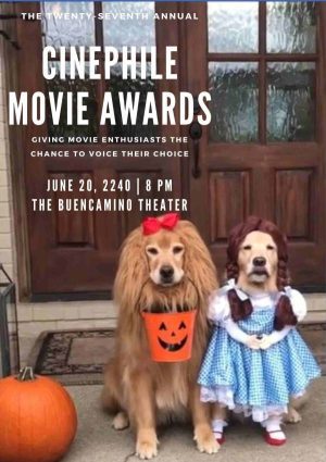 CINEPHILE MOVIE AWARDS Personalized Dog Movie Poster