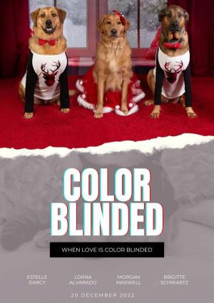 COLOR BLINDED Personalized Dog Movie Poster