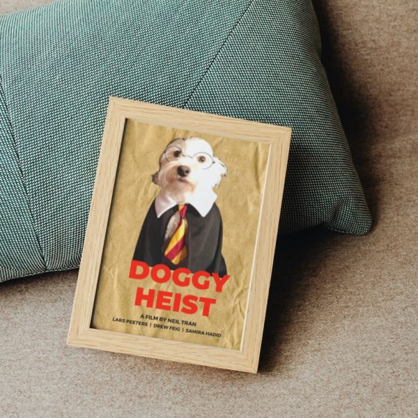 DOGGY HEIST Personalized Dog Movie Canvas