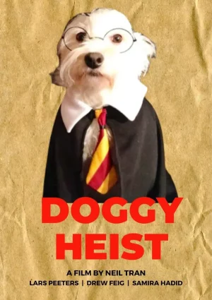 DOGGY HEIST Personalized Dog Movie Poster