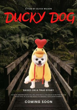 DUCKY DOG Personalized Dog Movie Poster