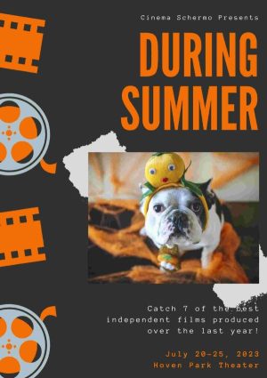 DURING SUMMER Personalized Dog Movie Poster