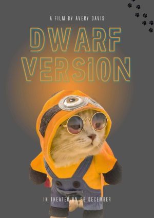 DWARF VERSION Personalized Cat Movie Poster