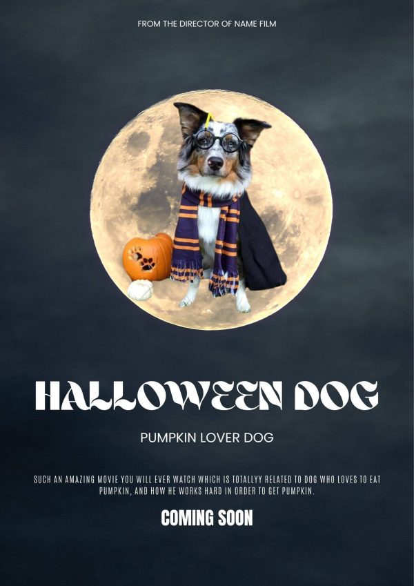 HALLOWEEN DOG: Personalized Dog Movie Poster