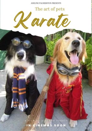 KARATE: Personalized Dog Movie Poster