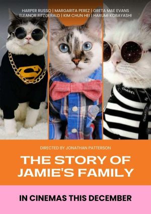 JAMIE'S FAMILY Personalized Cat Movie Poster