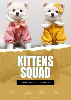 KITTEN SQUAD Personalized Cat Movie Poster