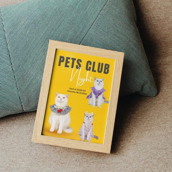 PETS CLUB Personalized Cat Movie Canvas