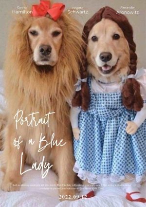 PORTRAIT OF A BLUE LADY Personalized Dog Movie Poster