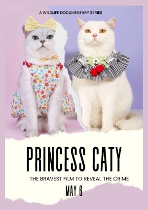 PRINCESS CAT Personalized Cat Movie Poster