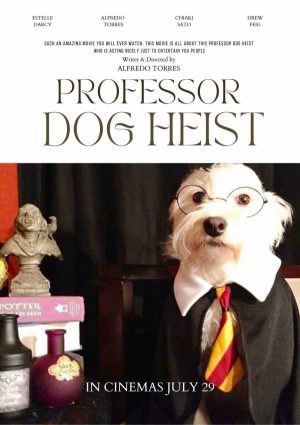 PROFESSOR DOG HEIST Personalized Dog Movie Poster