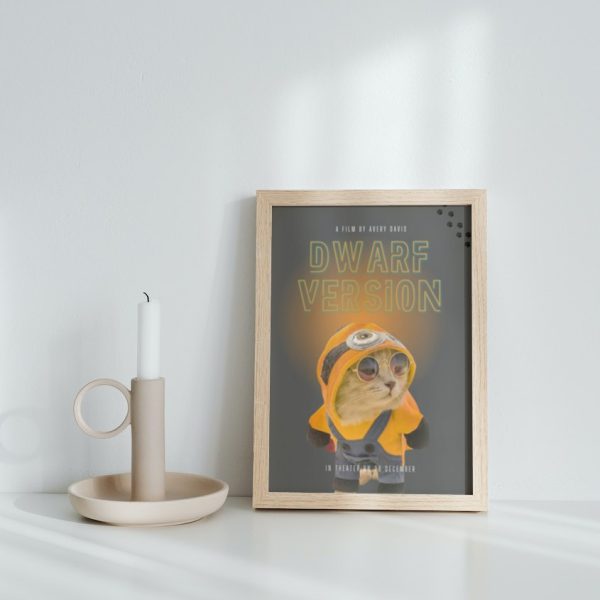 Personalized Cat Movie Canvas