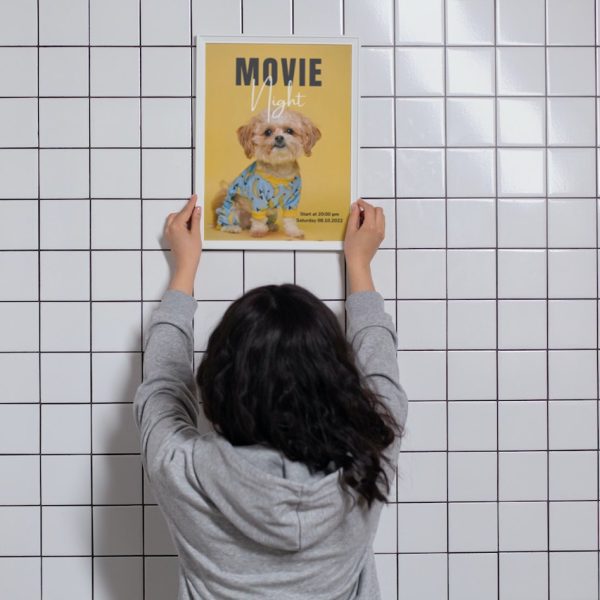 Personalized Dog Movie Canvas