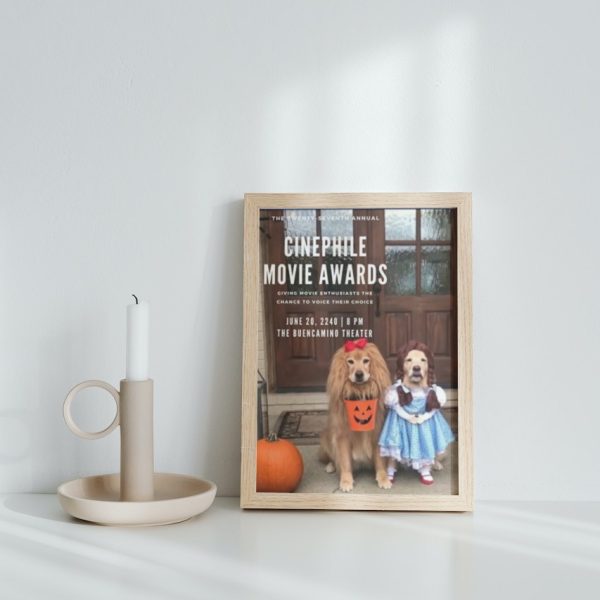 Personalized Dog Movie Canvas