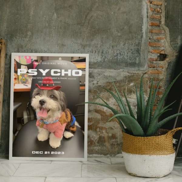 PSYCHO: Personalized Dog Movie Poster