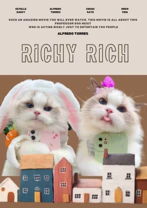 RICHY RICH Personalized Cat Movie Canvas