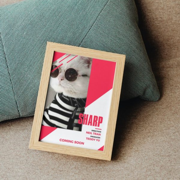 SHARP Personalized Cat Movie Canvas