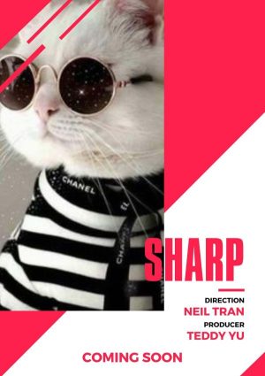 SHARP Personalized Cat Movie Poster