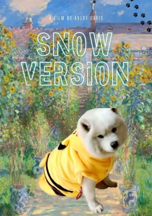 SNOW VERSION Personalized Dog Movie Poster