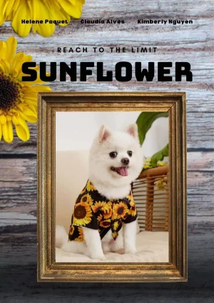 SUNFLOWER Personalized Dog Movie Poster