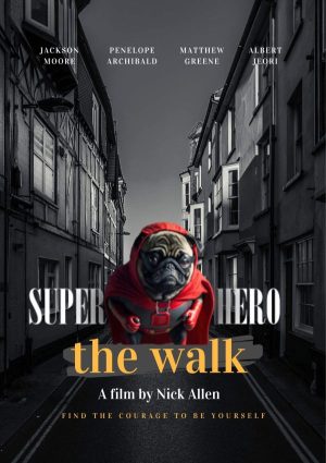 SUPER HERO Personalized Dog Movie Poster