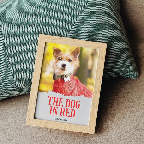 THE DOG IN RED Personalized Dog Movie Canvas