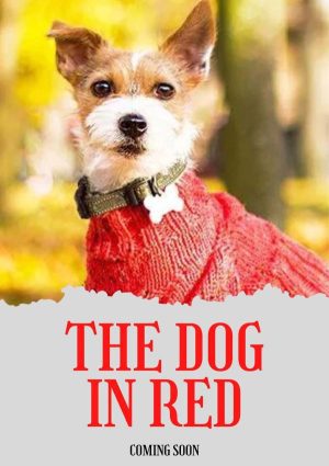 THE DOG IN RED Personalized Dog Movie Poster