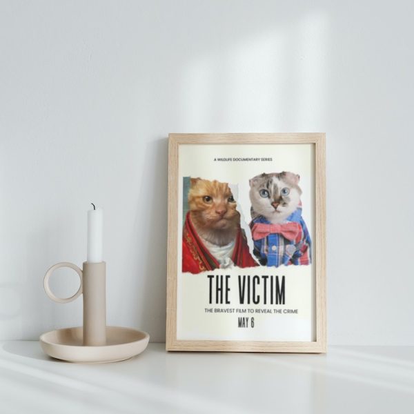 THE VICTIM Personalized Cat Movie Canvas