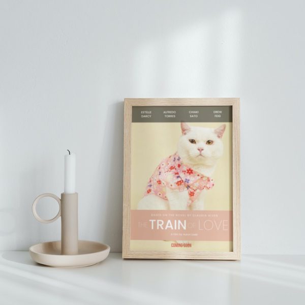 TRAIN OF LOVE Cat Movie Poster