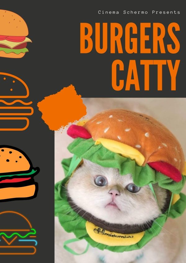 BURGERS CATTY: Personalized Cat Movie Poster