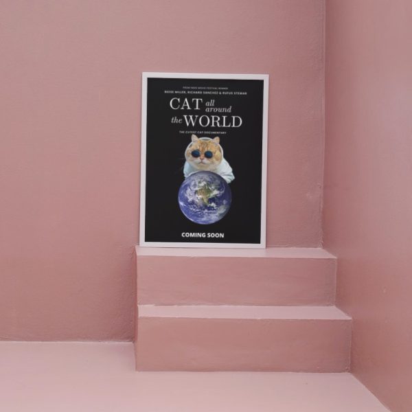 CAT WORLD: Personalized Cat Movie Poster