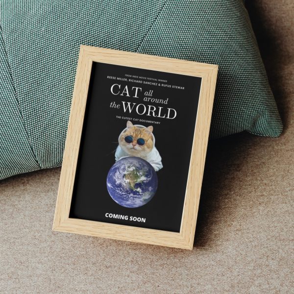 CAT WORLD: Personalized Cat Movie Poster