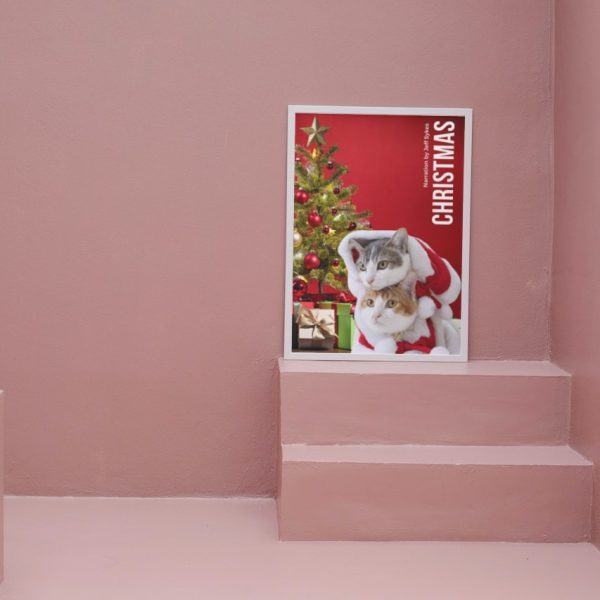 CHRISTMAS: Personalized Cat Movie Poster