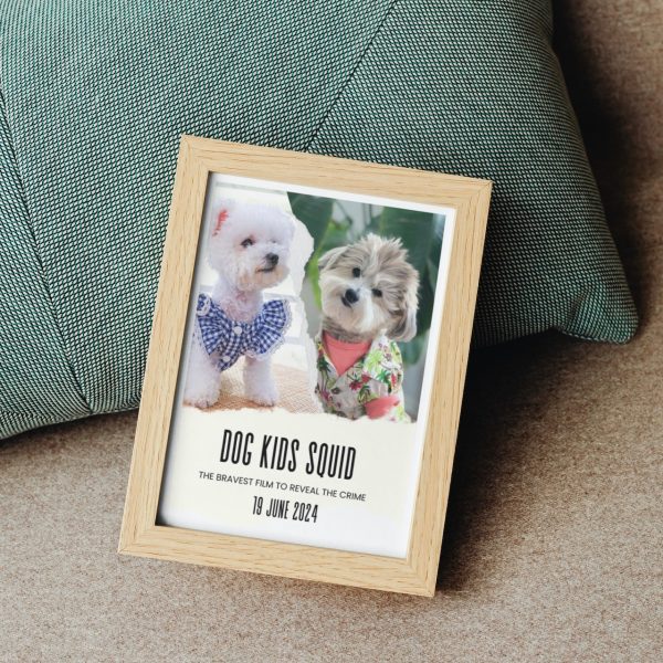 DOG KIDS SQUID: Personalized Dog Movie Poster