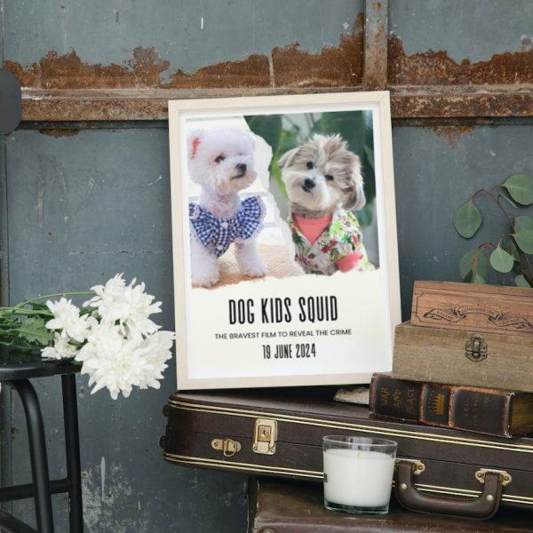 DOG KIDS SQUID: Personalized Dog Movie Poster