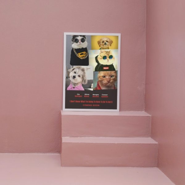 FAMILY: Personalized Cat Movie Poster