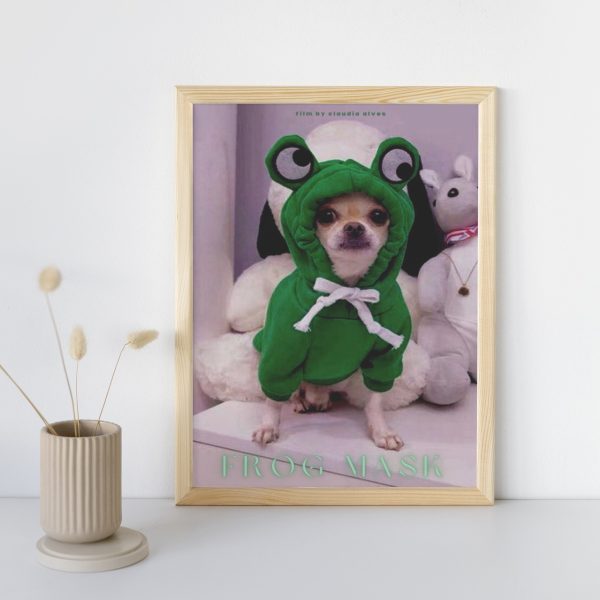 FROG MASK: Personalized Dog Movie Poster