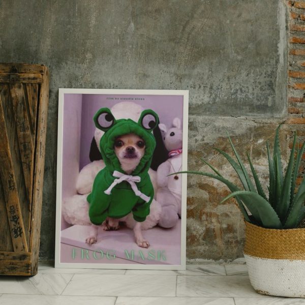 FROG MASK: Personalized Dog Movie Poster