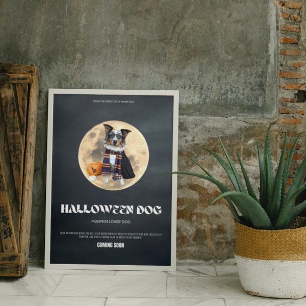 HALLOWEEN DOG: Personalized Dog Movie Poster