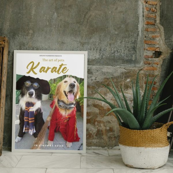 KARATE: Personalized Dog Movie Poster