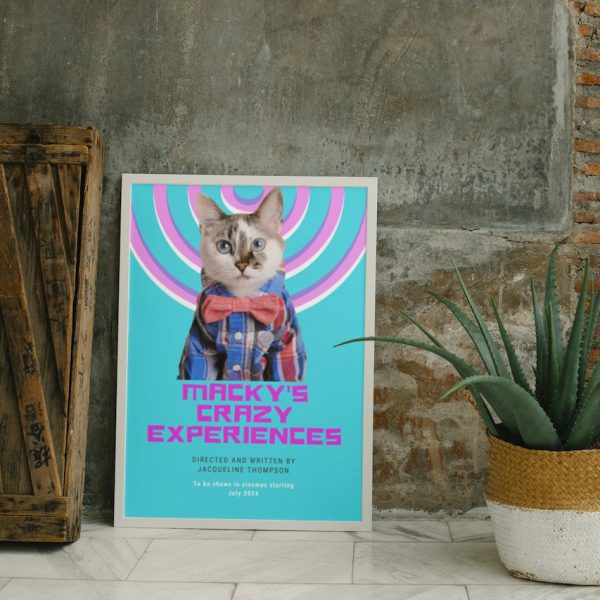 MACKY’S EXPERIENCE: Personalized Cat Movie Poster