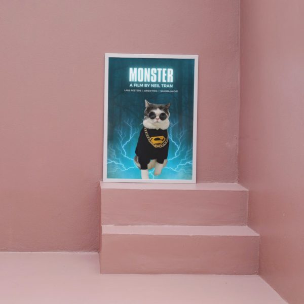 Monster: Personalized Cat Movie Poster