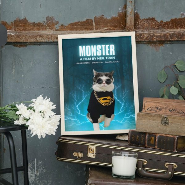 Monster: Personalized Cat Movie Poster