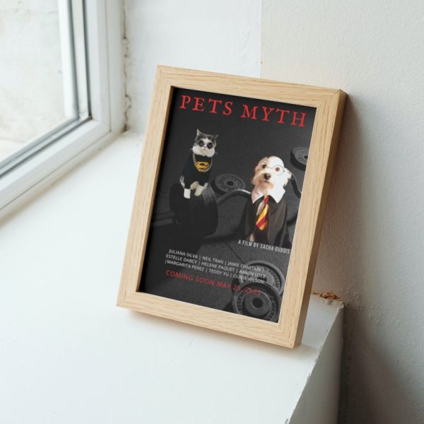 PETS MYTH: Personalized Dog Movie Poster