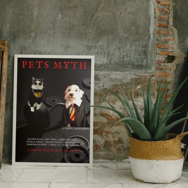 PETS MYTH: Personalized Dog Movie Poster